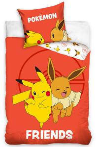 Pościel dziecięca Carbotex Pokémon Eevee i Pikachu, 140 x 200 cm, 70 x 90 cm