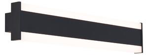 Nowoczesny kinkiet czarny CCT 60 cm z LED IP54 - Vanya