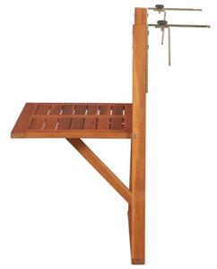 Wiszący stolik balkonowy, 64,5x44x80 cm, lite drewno akacjowe