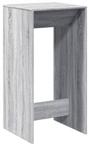 Stolik barowy, szary dąb sonoma, 51x50x103,5 cm