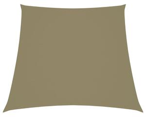 Żagiel ogrodowy, tkanina oxford, trapezowy, 2/4x3 m, beżowy