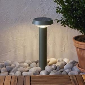 STAR TRADING Lampa z grotem ziemnym LED na wbijak „Casa”, zielona, wysokość 45 cm Casa, zielony, stal szlachetna, nowoczesny