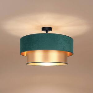Lampa sufitowa Dorina Duolla, zielony, kuchnia, tkanina / materiał / jedwab, młodzieżowy