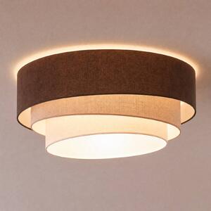 Lampa sufitowa Trio Duolla, kuchnia, tkanina / materiał / jedwab, młodzieżowy