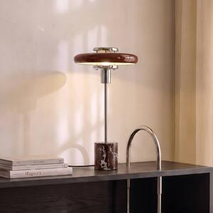 Lampa stołowa Branford Lindby, czerwony, salon / jadalnia, szkło, vintage
