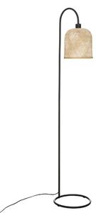 Lampa podłogowa ALI z plecionym, bambusowym kloszem, 159 cm