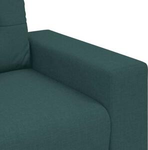 Sofa dwuosobowa, ciemnozielona, 160x77x82 cm, tkanina