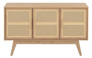 Niska komoda w dekorze dębu w naturalnym kolorze 128x75 cm Bridget – Støraa