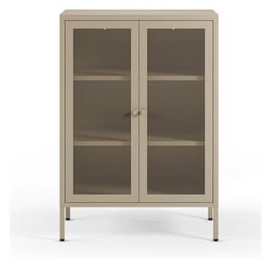 Kremowa metalowa szafka 70x100x40 cm Fayna – Marckeric