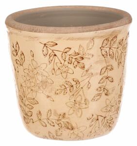 Osłonka ceramiczna na kwiaty Flores retro, 13 x 12 cm, 13 cm