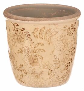 Osłonka ceramiczna na kwiaty Flores retro, 14 x 13 cm, 14 cm
