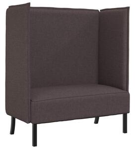 Sofa z wysokim oparciem ciemnobrÄ zowy 109 x 56 x 121 cm tkanina