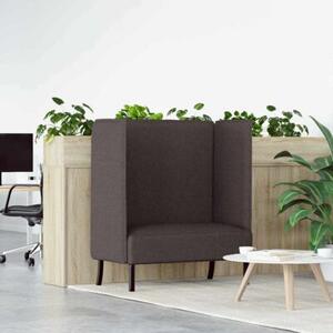 Sofa z wysokim oparciem ciemnobrÄ zowy 109 x 56 x 121 cm tkanina