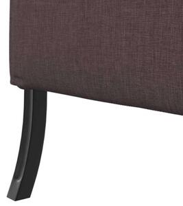 Sofa z wysokim oparciem ciemnobrÄ zowy 109 x 56 x 121 cm tkanina