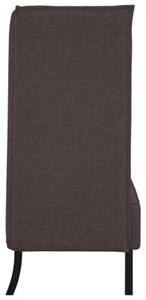 Sofa z wysokim oparciem ciemnobrÄ zowy 109 x 56 x 121 cm tkanina