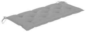Ławka ogrodowa z poduszką, 120 cm, lite drewno akacjowe
