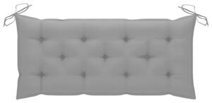 Ławka ogrodowa z poduszką, 120 cm, lite drewno akacjowe