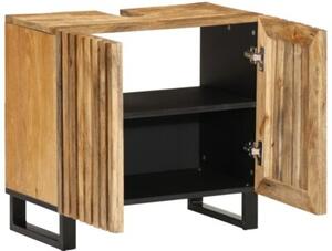 Szafka pod umywalkę, 62x34x58 cm, surowe drewno mango