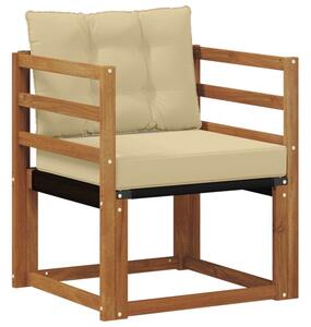 Sofa na zewnątrz drewno akacji i tekstylen naturalny