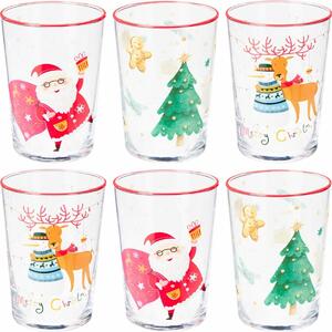 Zestaw 6 szklanek świątecznych Winter Cheer 510 ml