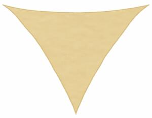 Żagiel przeciwsłoneczny, piaskowy, 3,5x3,5x4,9m, 100% poliester