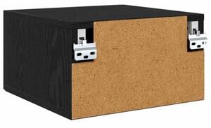 Szafka nocna czarny dÄ b 35 x 35 x 20 cm materiaÅ drewnopochodny