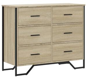 Komoda, dÄ b sonoma, 91x35,5x74,5 cm, materiaÅ drewnopochodny