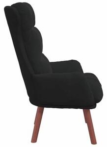 Fotel czarny 69 x 74 x 93 cm aksamit