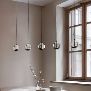 Lucande Lampa wisząca LED Hayley, czarna, 5-punktowa, podłużna