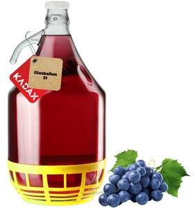 Gąsior Balon na wino z korkiem Orto 5L