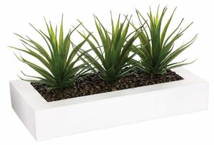 Sztuczne kwiaty w doniczce, aloes
