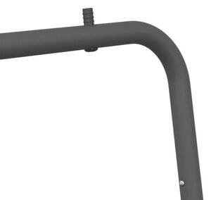 Nowoczesny wieszak na ubrania z półkami - minimalistyczny design, czarna stal, praktyczne rozwiązanie do przechowywania