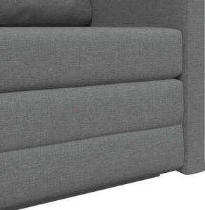 Sofa bed ciemnoszary 124 x 71 x 78 cm tkanina