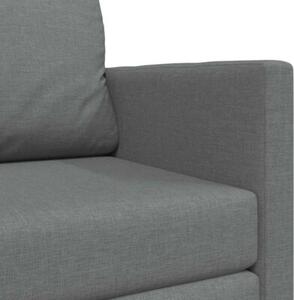 Sofa bed ciemnoszary 124 x 71 x 78 cm tkanina
