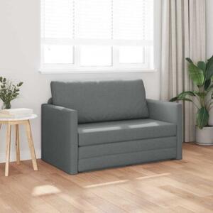 Sofa bed ciemnoszary 124 x 71 x 78 cm tkanina