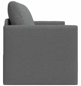 Sofa bed ciemnoszary 124 x 71 x 78 cm tkanina