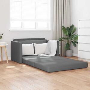 Sofa bed ciemnoszary 124 x 71 x 78 cm tkanina