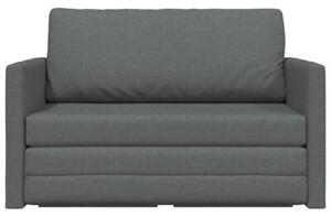 Sofa bed ciemnoszary 124 x 71 x 78 cm tkanina