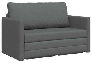 Sofa bed ciemnoszary 124 x 71 x 78 cm tkanina