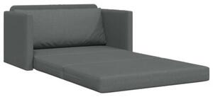 Sofa bed ciemnoszary 124 x 71 x 78 cm tkanina