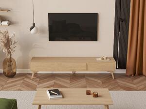 Nowoczesna drewniana szafka pod telewizor 200 cm szerokości