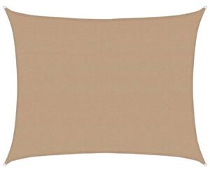 Żagiel przeciwsłoneczny, 160 g/m², taupe, 6x7 m, hdpe