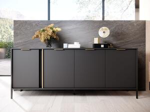 Komoda z drzwiami 203 cm Drino Antracyt