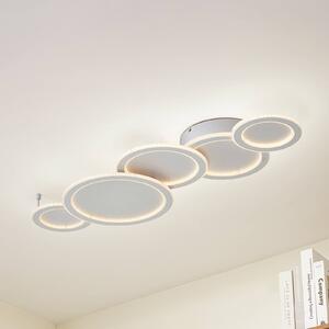 Lucande lampa sufitowa LED Diala, biały, metal, 96 cm