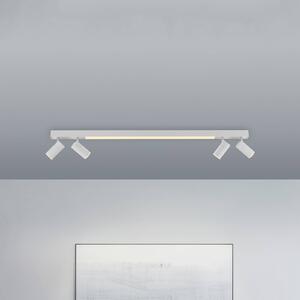 PURE Lampa sufitowa LED Pure Lines, możliwość ściemniania, biały / opal, salon / jadalnia, metal, nowoczesny