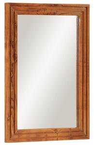 Lustro łazienkowe, 50x70 cm, lite drewno akacjowe i szkło