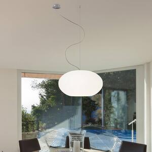 Casablanca Lampa wisząca szklana AIH, możliwość ściemniania, biały / opal, salon / jadalnia, szkło, design