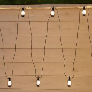 Łańcuch świetlny LED Garlands, długość 1000 cm, czarny, 10-punktowa. Garlands Lamkur, czarny, tworzywo sztuczne