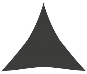 Żagiel przeciwsłoneczny, 160 g/m², antracytowy, 3x3x3 m, hdpe