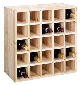 Drewniany stojak na wino, 25 butelek, ZELLER